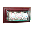 Wall Mounted Triple Baseball Display Case O646