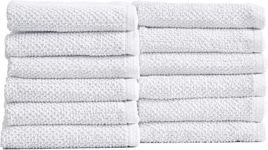 Light Grey Set of 4 Cotton Quick-Dry Bath Towels C2325
