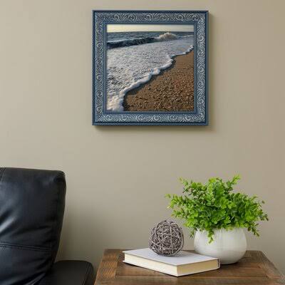 Dusty Blue Embossed Frame S942117