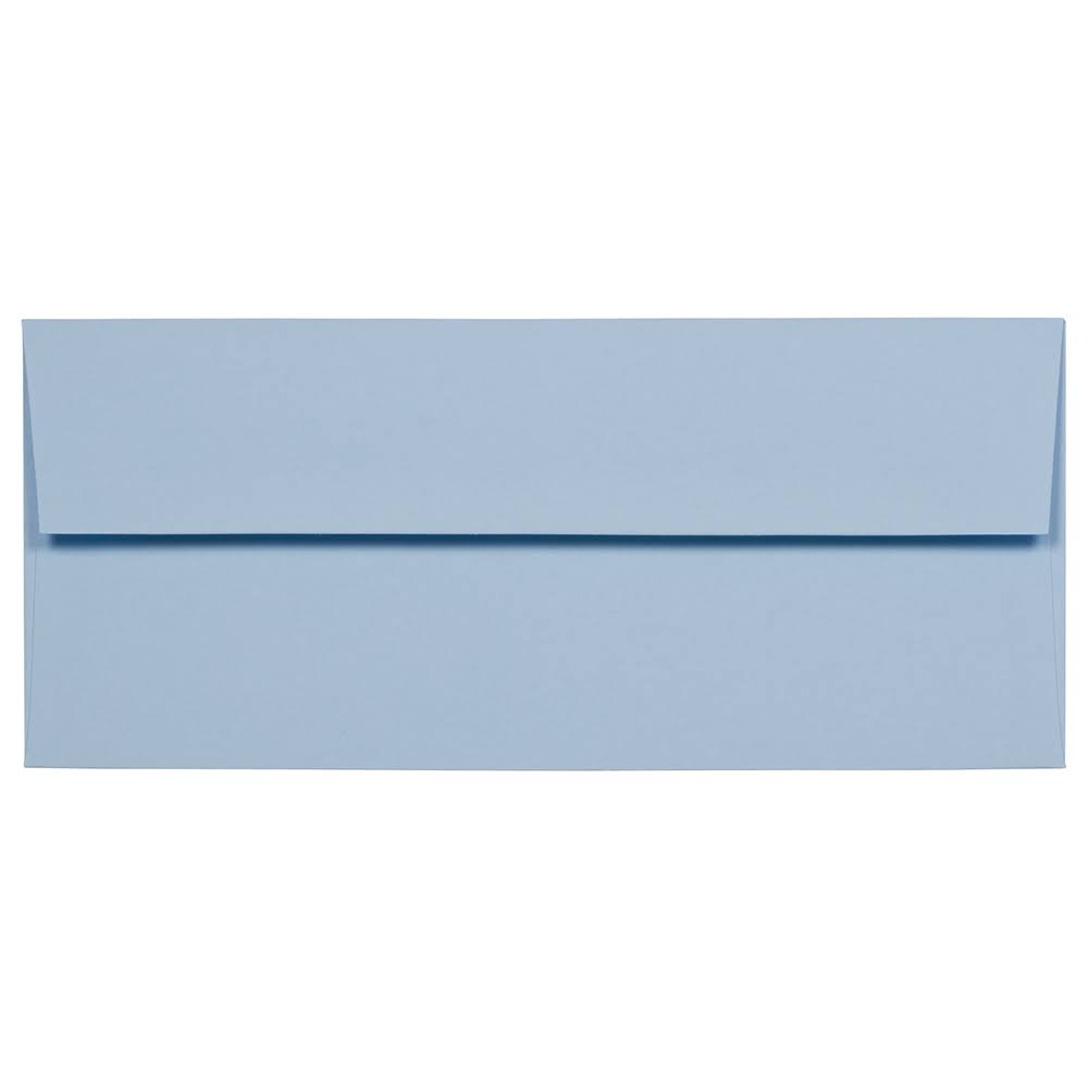 #10 Business Envelopes, 4 1/8 x 9 1/2, Baby Blue, 500/Box I48677