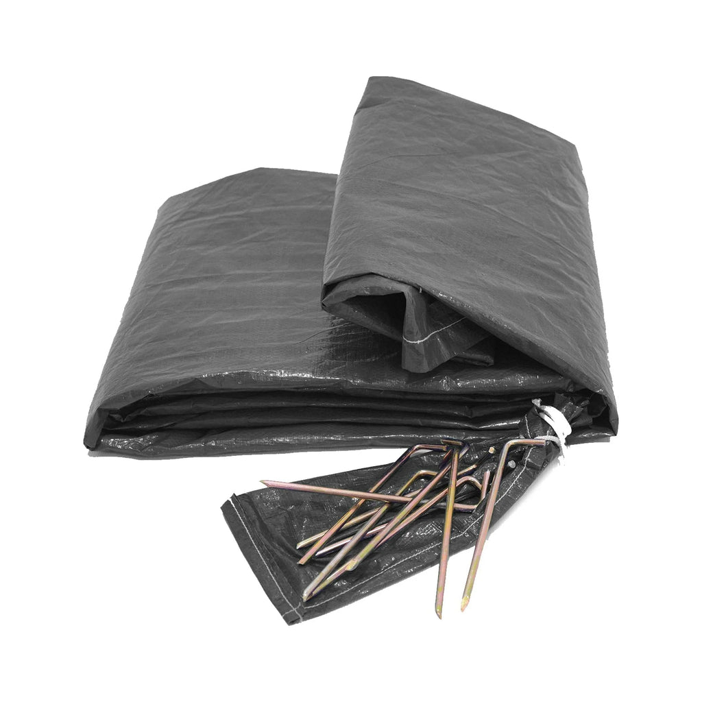 Waterproof Tent Footprint Ground Tarp 10' (3M) with Pegs Pins X929