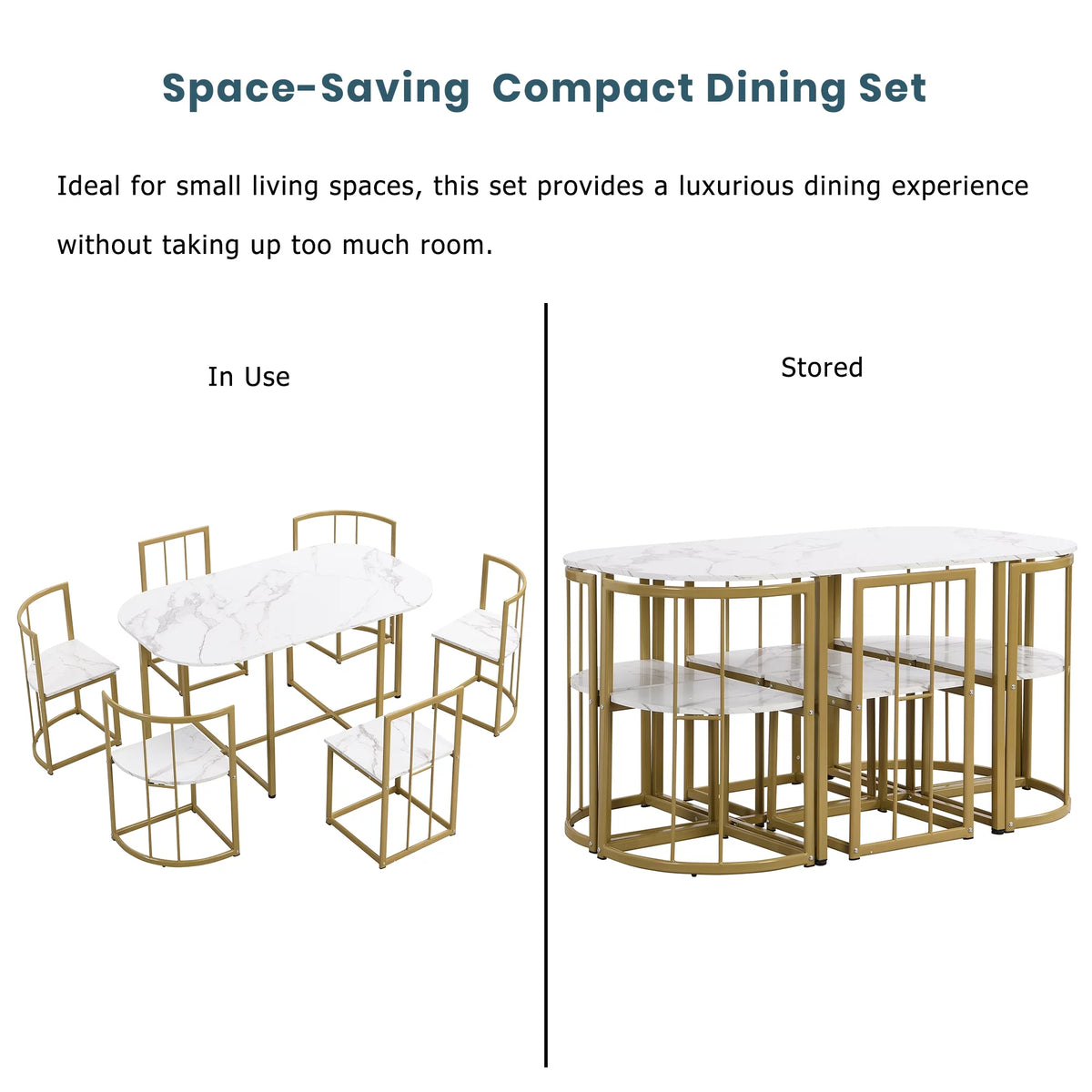 7 Piece Dining Table and Chairs Set V42677