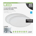 LED Flat Panel Ceiling Fixtures 12 Watts 2 Pack G1423