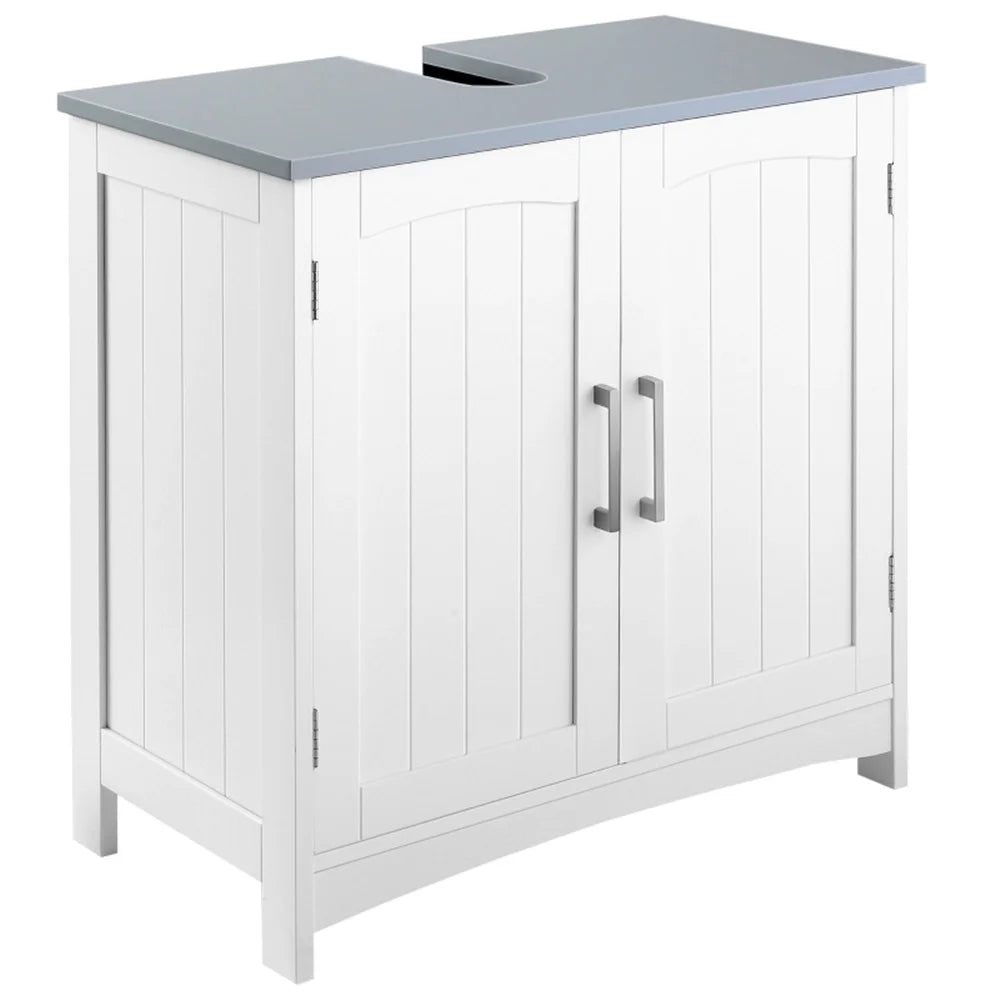 White Under Sink Storage Cabinet B152284