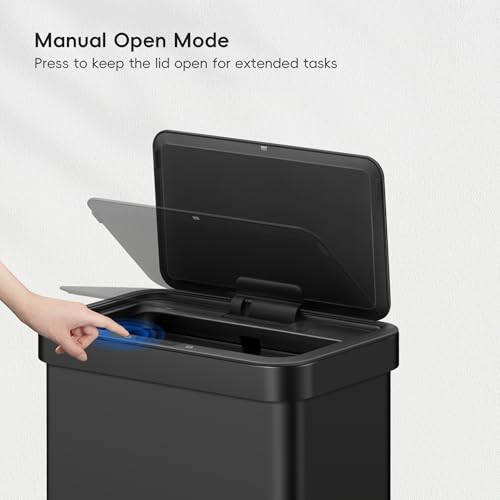 50 Liter Touchless Rectangular Motion Sensor Trash Can L8003