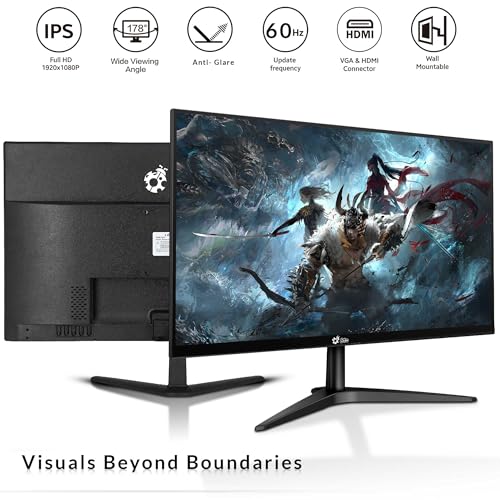 RGB Gaming Desktop PC Intel i5 8th Gen 16GB Ram 512GB SSD NVIDIA GeForce GT 1030 DDR5 24 inch Monitor WiFi Windows 11 Pro Renewed E274135