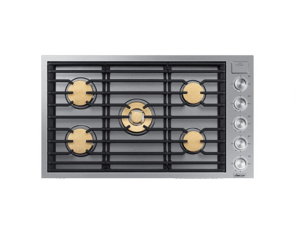 36" Wide Built-In Natural Gas Cooktop - Stainless Steel Y317