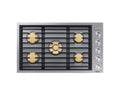 36" Wide Built-In Natural Gas Cooktop - Stainless Steel Y317