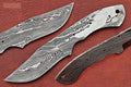 7.75 Inch Damascus Steel Skinning Knife Blade L477