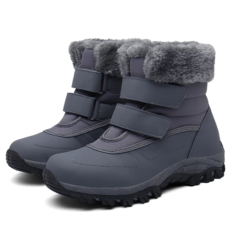 Women's Winter Snow Boots Faux Fur Lined Waterproof Outdoor Booties B7037