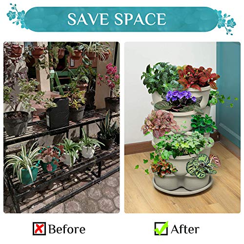 Terracotta 5-Tier Stackable Planter A659745