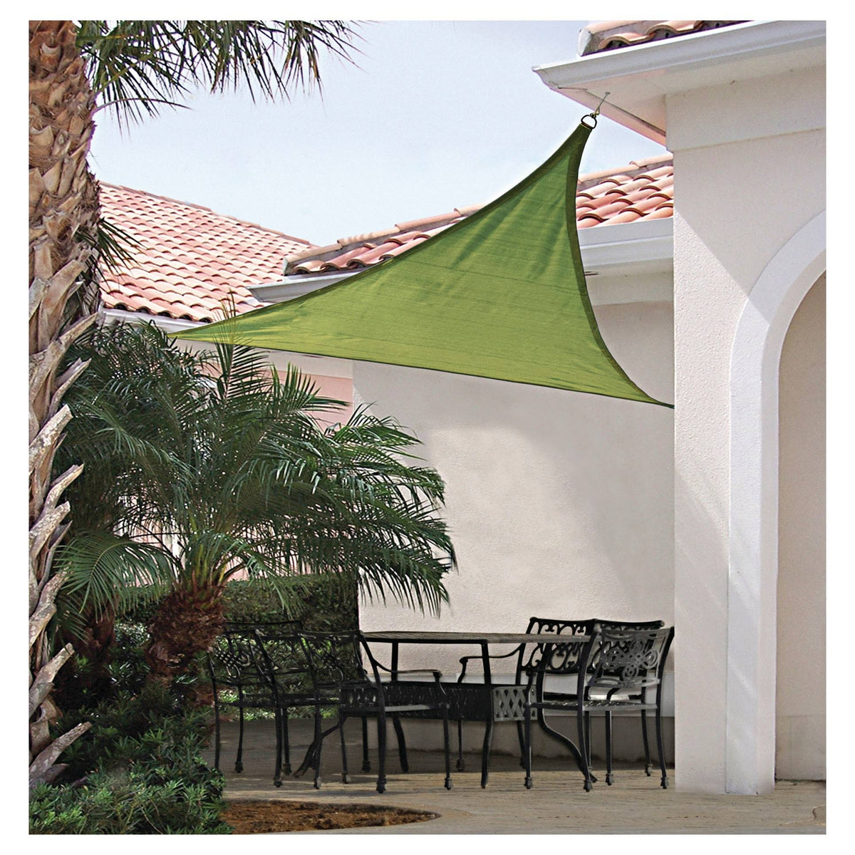 16& Lime Green Triangle Shade Sail O84782