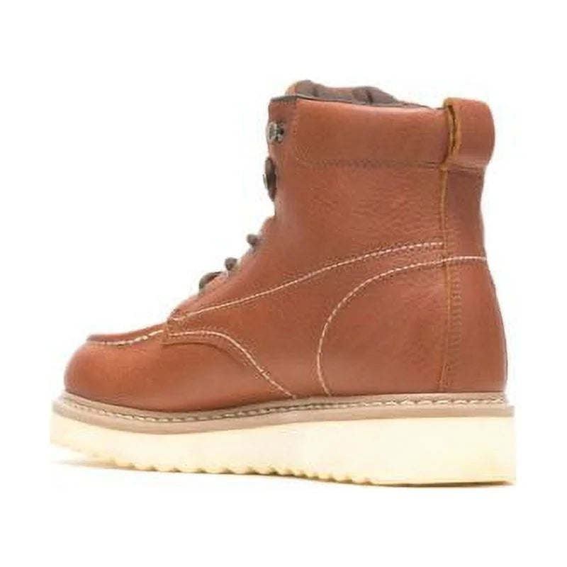 Tan 6" Moc-Toe Steel-Toe Work Boot W866