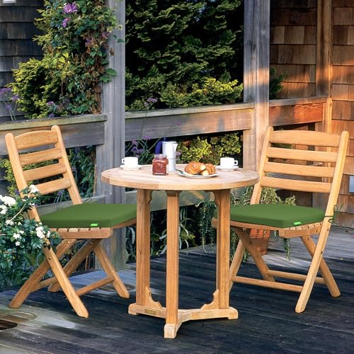 Outdoor Chair Cushions Set of 2 with Ties Water Repellant Fade Resistant I643341