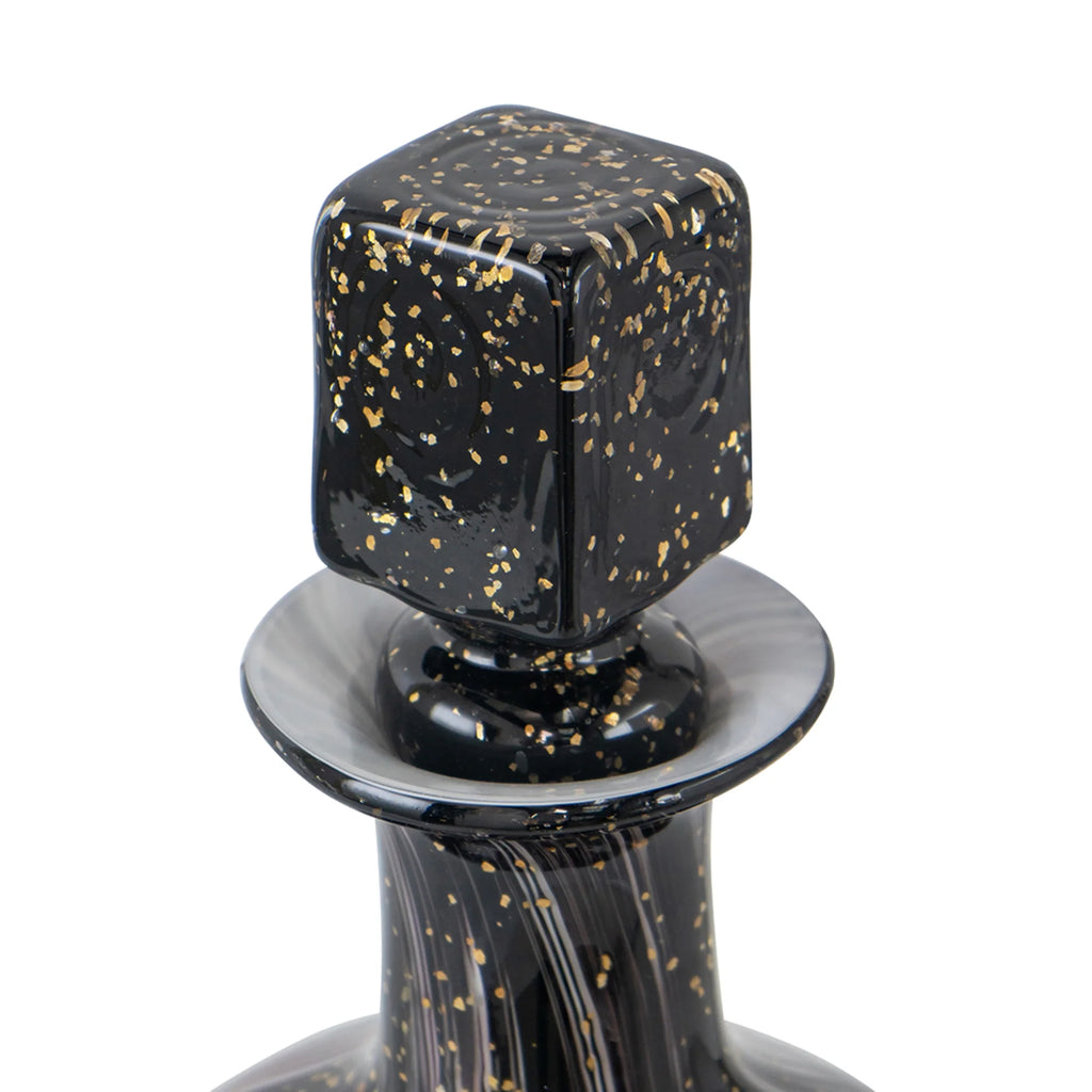 Wavy Glass Bottle with Stopper G5999