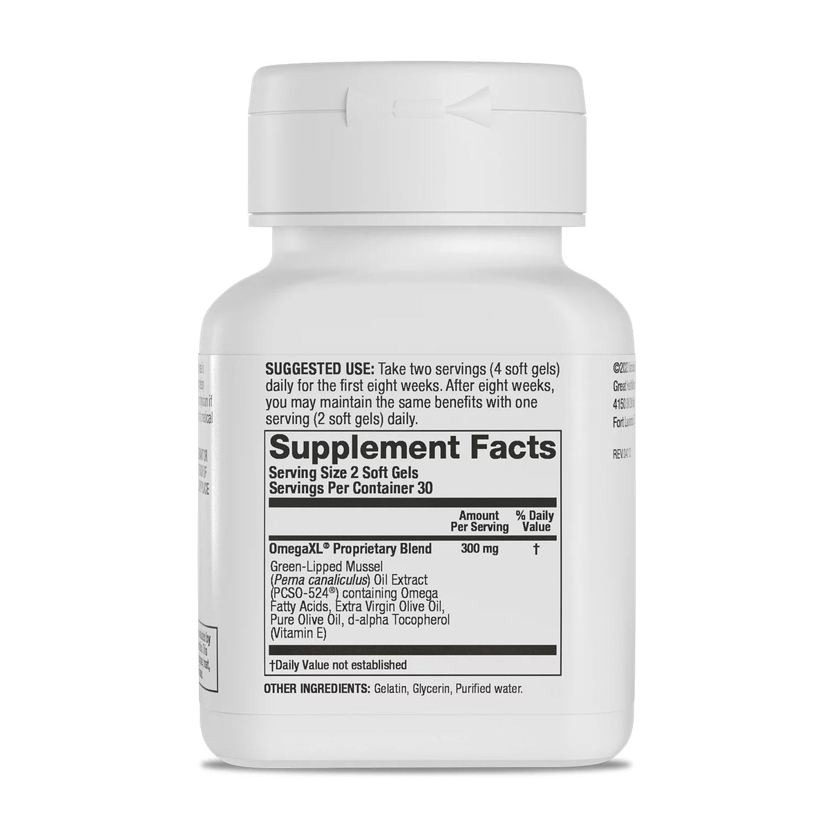 Green-Lipped Mussel Oil 60 Softgels Q924