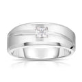 Solitaire Diamond Ring 1/3 ct Square-cut 10K White Gold G847