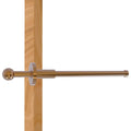 Brushed Bronze Retractable Pullout Garment Rod C591