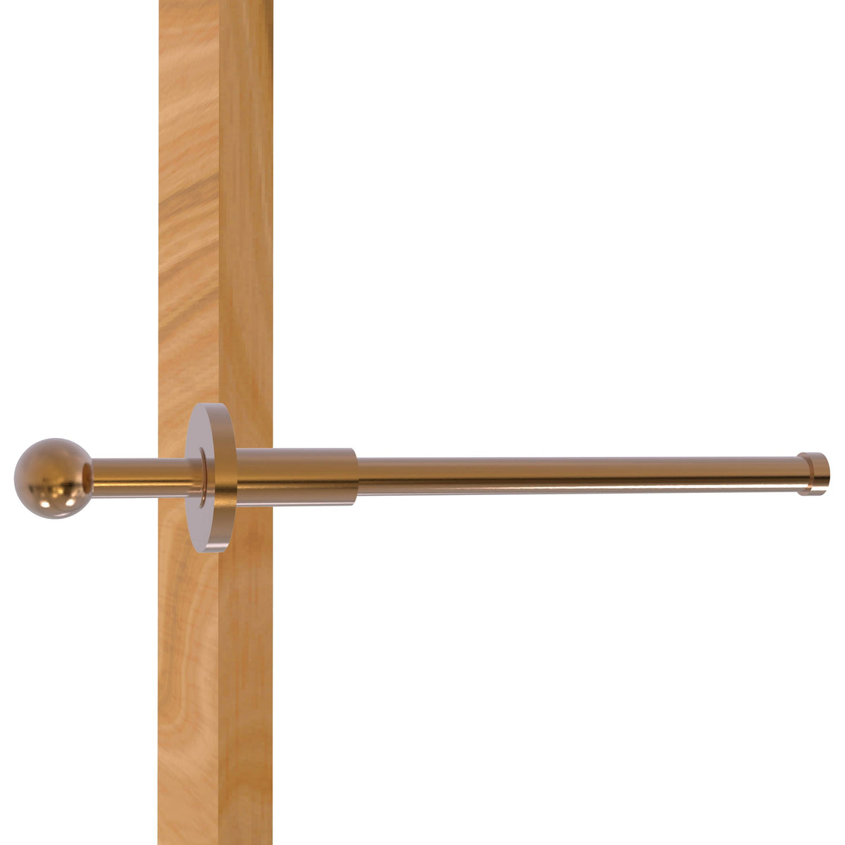Brushed Bronze Retractable Pullout Garment Rod C591