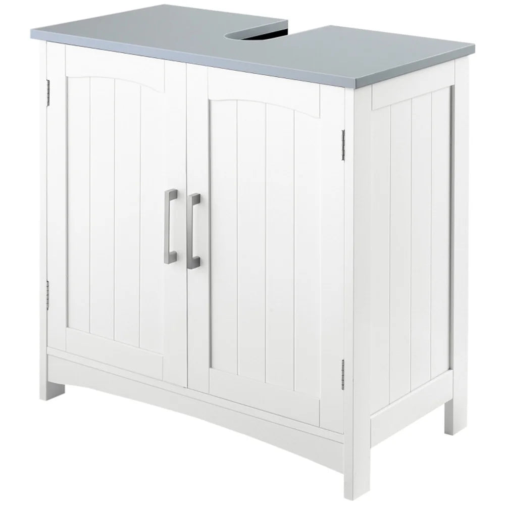White Under Sink Storage Cabinet B152284