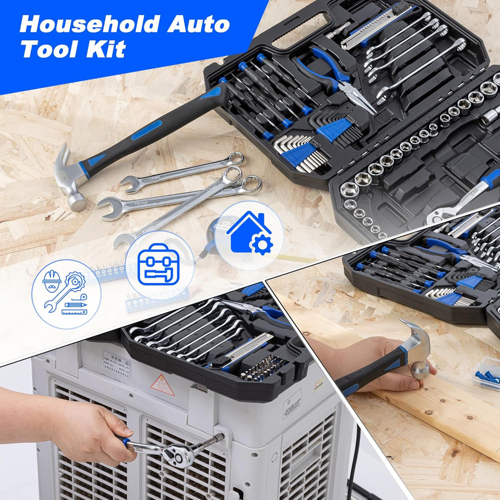 200-Piece Hand Tool Set with Toolbox Storage Case A102530