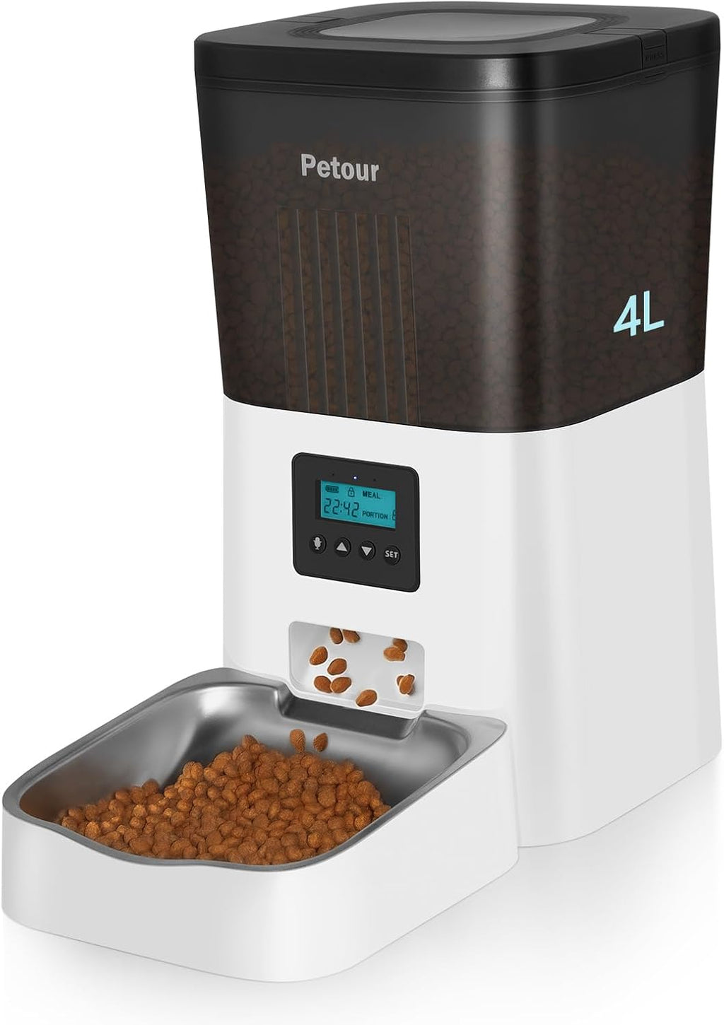Automatic Cat Feeder with Stainless Steel Bowl Z118