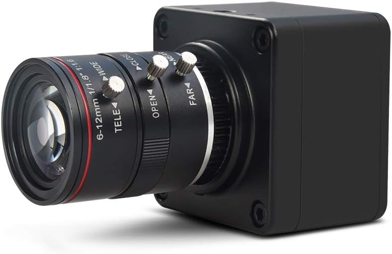 4K USB Camera with 6-12mm Varifocal Manual Lens Webcam Y644
