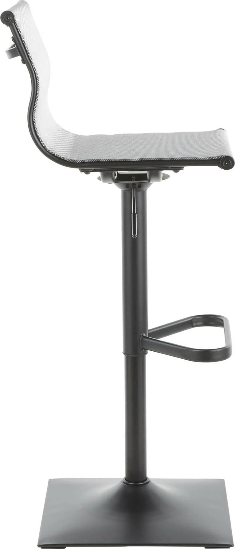 Black Silver Barstool U70792