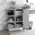 White Freestanding Organizer Cabinet with Adjustable Shelves C27075
