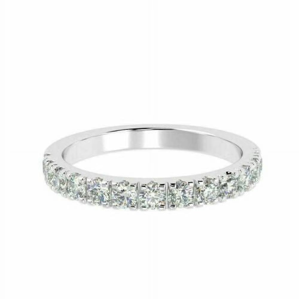 18 K White Gold Half Eternity Diamond Ring F8605