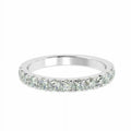 18 K White Gold Half Eternity Diamond Ring F8605