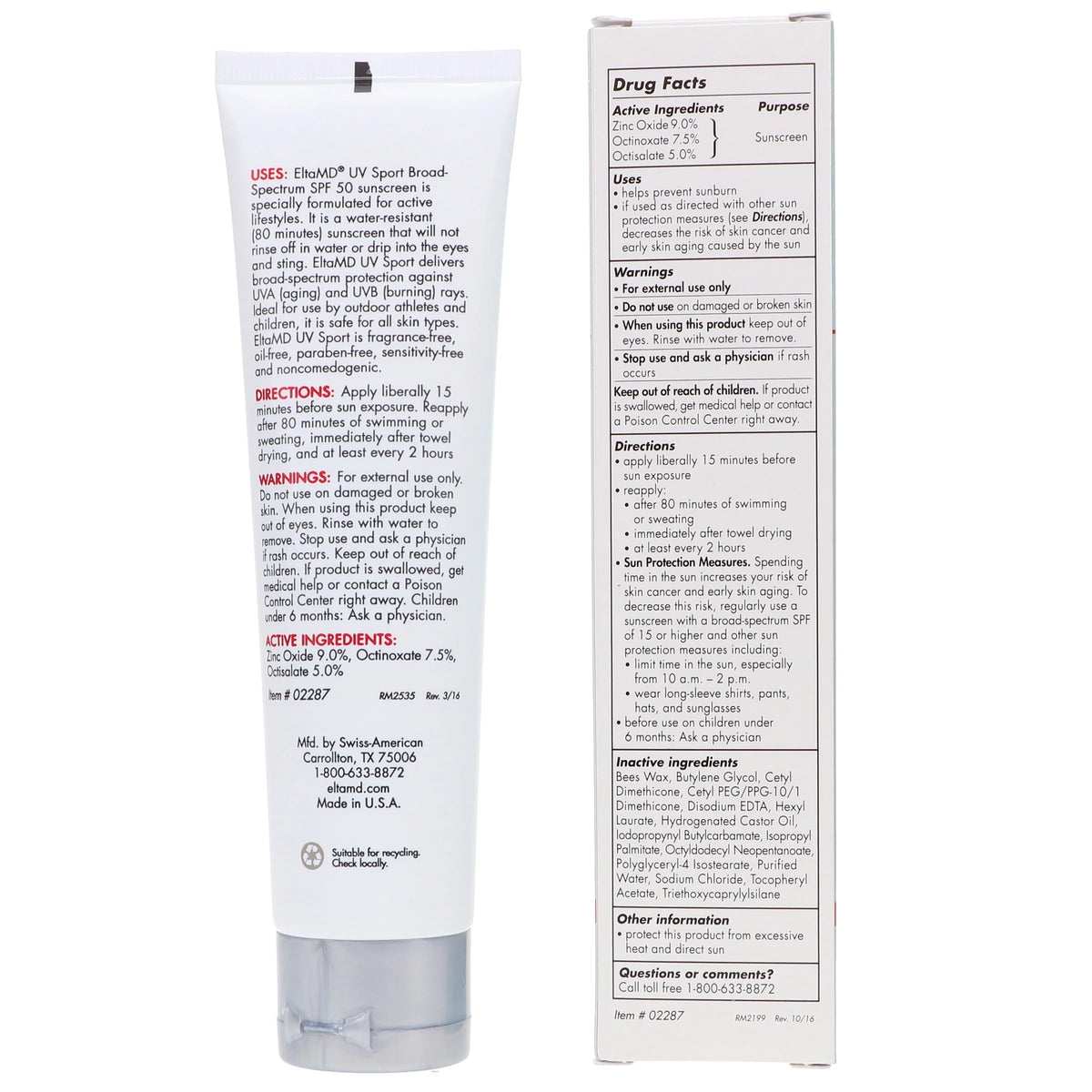 SPF 50 Water Resistant Sunscreen 3 oz N125102