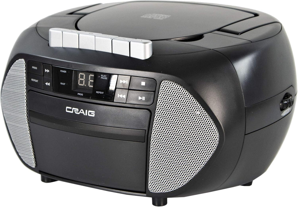 CD Boombox with AM/FM Stereo Radio and Cassette Player/Recorder Pack of 2 B96239
