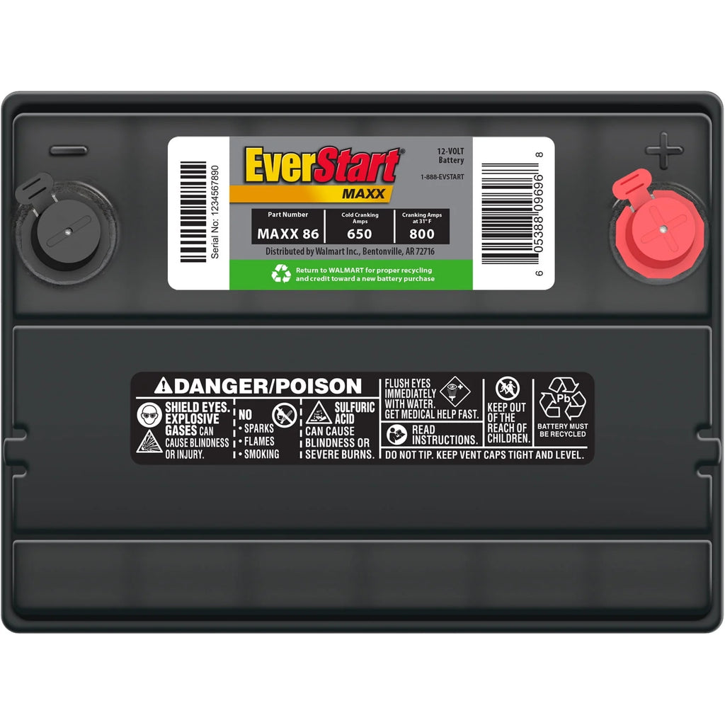 Group Size 86 12 Volt 630 CCA Lead Acid Automotive Battery I616