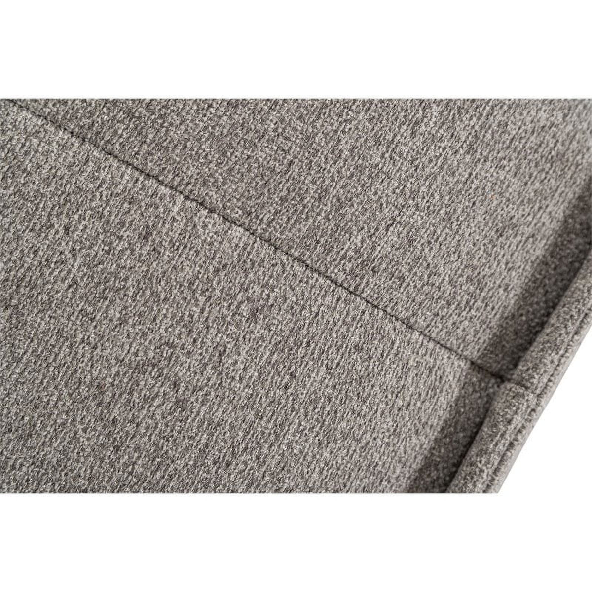 5-Piece Modern Fabric Modular Sectional Sofa in Gray J6228