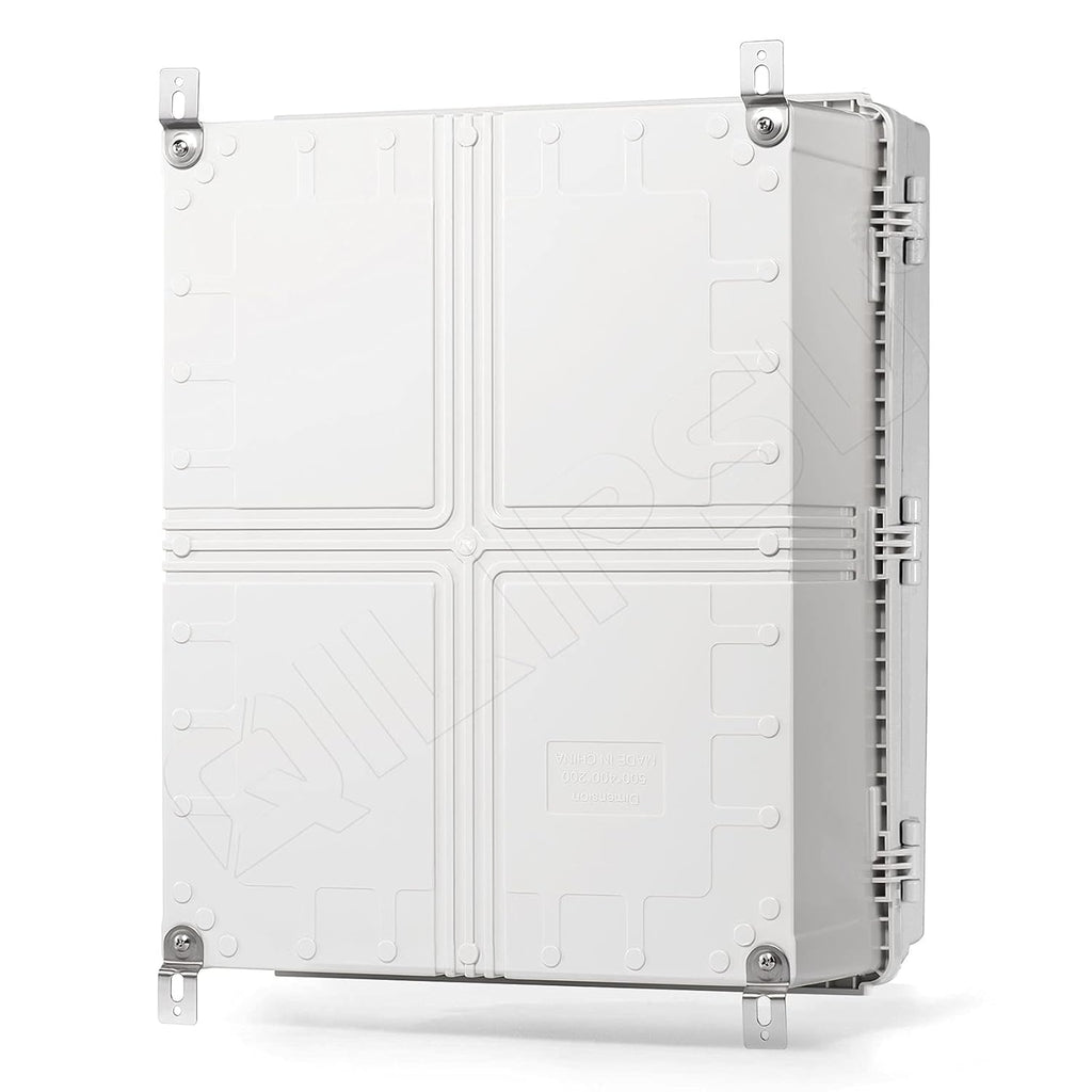 Junction Box with Mounting Plate, IP67 Waterproof ABS Plastic Grey G113