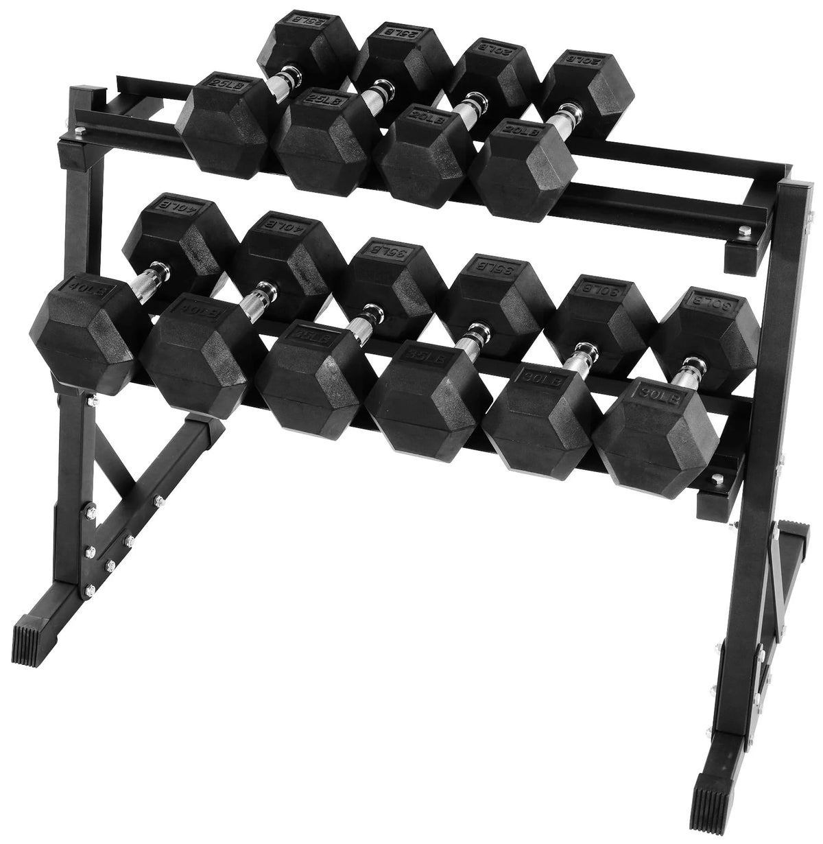 150 LB Dumbbell Set with A-Frame Rack S8905