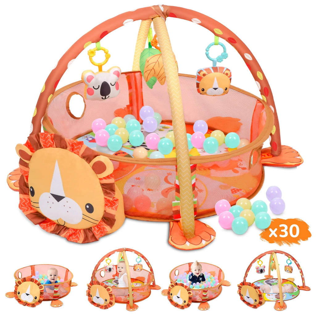 Baby Play Mat with 4 Hanging Toys 30 Balls P284191