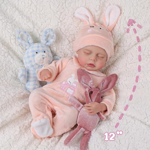 12 Inch Silicone Full Body Reborn Baby Dolls M488
