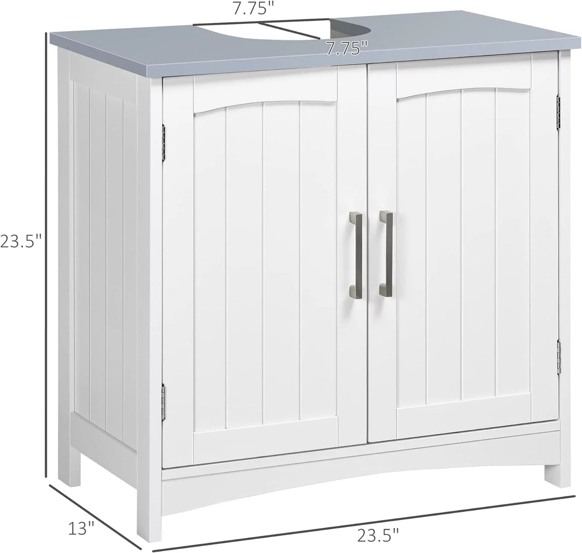 White Under Sink Storage Cabinet B152284