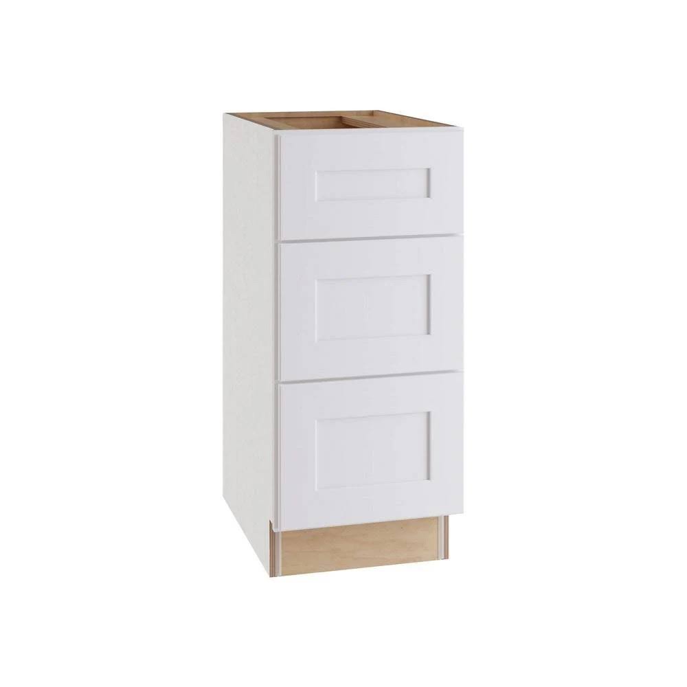 Plywood Shaker 3 Drawer Base Kitchen Cabinet Soft Close Drawers R350583
