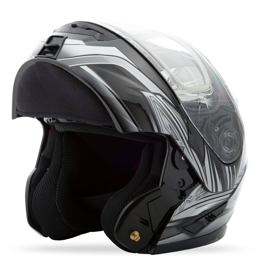 Matte Black White Modular Snow Helmet P894417