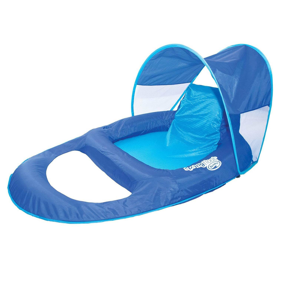 Blue 6 Pack Pool Lounge Chair with Sun Canopy X282