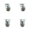 Thermoplastic Rubber Wheels Caster Set of 4 Q62120