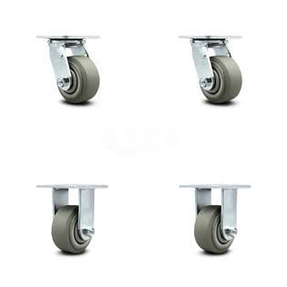 Thermoplastic Rubber Wheels Caster Set of 4 Q62120