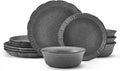 12 Piece Gray Dinnerware Set P489470