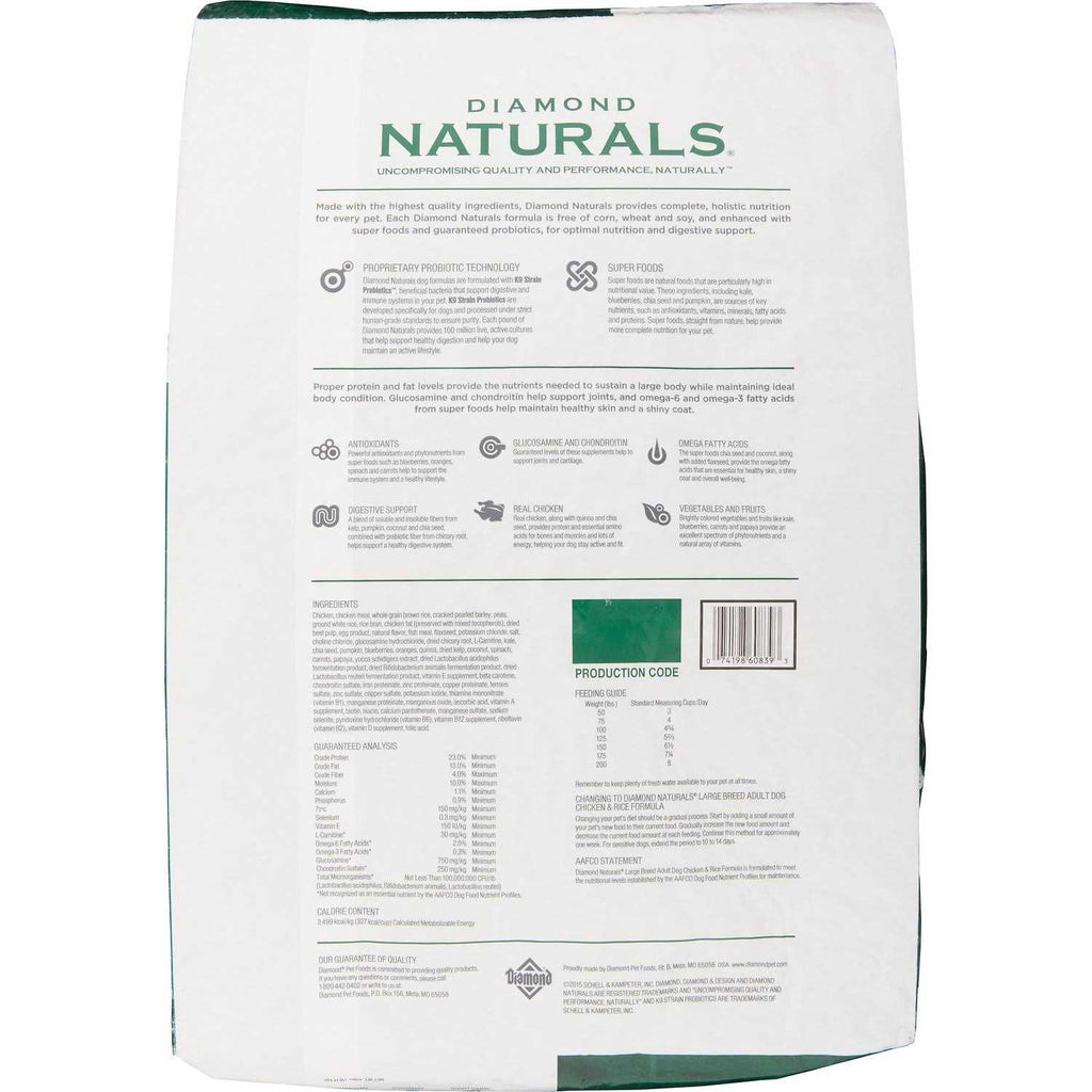 Chicken & Rice Adult Large Breed Dog Food S342999