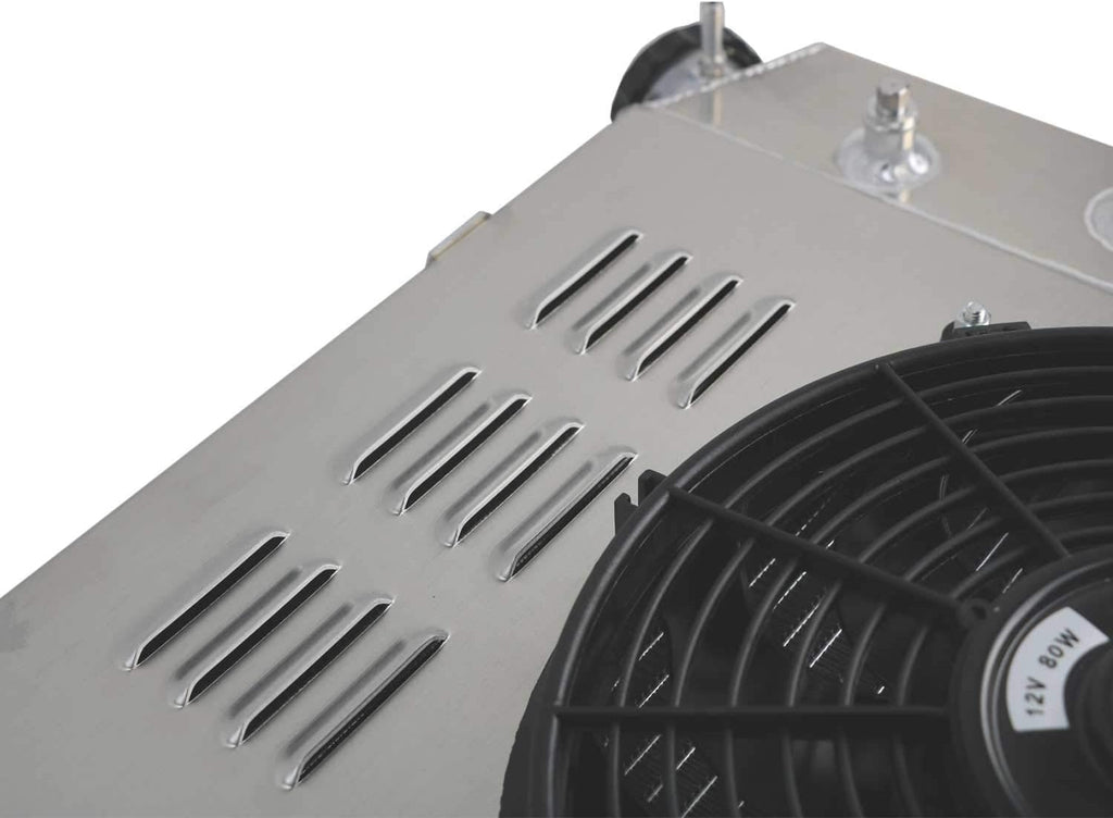 Aluminum Radiator with Shroud and 2x12'' Fan with Thermostat U359210