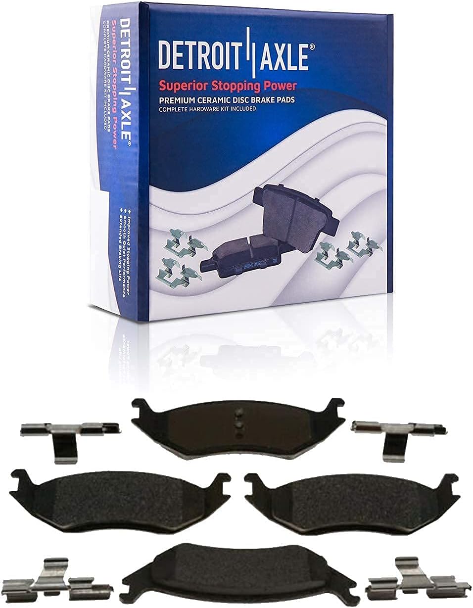 352mm 5-Lug Rear Disc Rotors Brake Pads 4pc Set O359535