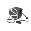 40 ft. 14/3 Gauge Retractable Cord Reel with Triple Tap, Black G69860